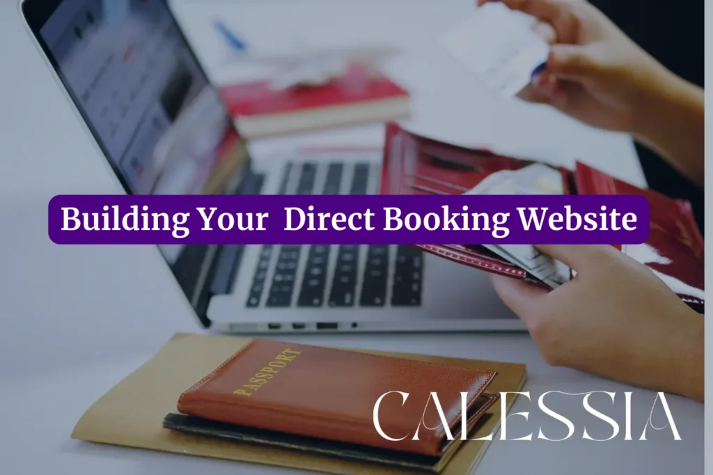 direct booking website - calessia digital